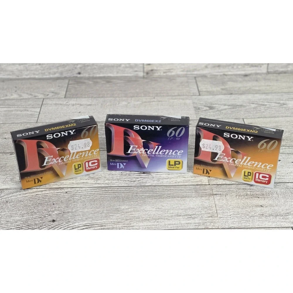 Lot Sony DVM60EXM2, DVM60EX2 Excellence mini Series Cassettes DV Digital Video